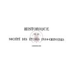 Historique de la société des etudes indochinoises