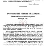 IXe congrès des sciences du pacifique (Bui Quang Tung)