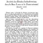 L’excursion de la S.E.I. dans le Bas-Laos et le Siam oriental (décembre 1936)