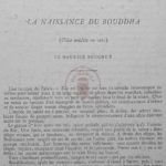 La naissance du Bouddha (pièce inédite en vers)