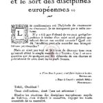 Le blanc à Tahiti et le sort des disciplines européennes