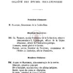 Liste des membres de la société des etudes indochinoises