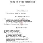Liste générale des membres de la société des etudes indochinoises