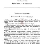 Procès-verbaux des séances du 2e trimestre 1883