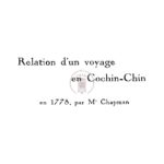Relation d’un voyage en cochinchine en 1778