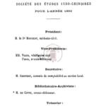 Bureau de la société des etudes indochinoises pour l’année 1893