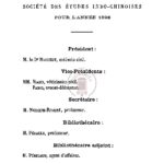 Bureau de la société des etudes indochinoises pour l’année 1893