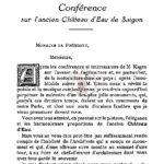 Conférence sur l’ancien château d’eau de Saigon