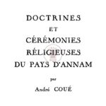 Doctrines et cérémonies religieuses du pays d’Annam