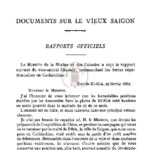 Documents sur le vieux Saigon