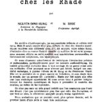 Essai de statistique audiométrique chez les Rhadé