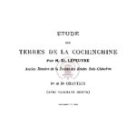 Etude des terres de la Cochinchine