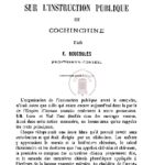 Etude sur l’instruction publique en Cochinchine