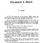 Europoïdes, mongoloïdes et eurasiens à Hanoi