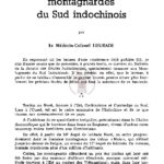 Généralités sur les populations montagnardes du sud indochinois