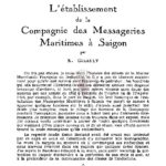 L’Établissement de la compagnie des messageries maritimes à Saigon