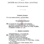 Liste générale des membres de la société des etudes indochinoises (novembre 1901)