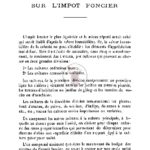 Note sur l’impôt foncier