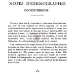 Notes d’ethnographie en Cochinchine