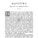 Savitri-episode du mahâbhârata