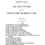 Sociétés savantes en rapport avec la société des etudes indochinoises de saigon