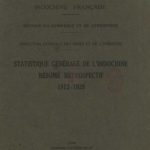 Statistique Générale de l’Indochine, résumé rétrospectif 1913-1929 (Exposition Coloniale Internationale Paris 1931)