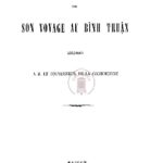 Lettre de M. Aymonier sur son voyage au Bình Thuận adressée à M. le Gouverneur de la Cochinchine