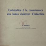 Contribution à la connaissance des huiles d’abrasin d’Indochine