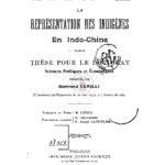 La représentation des indigènes en Indo-Chine