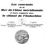 26e Note : Les courants de la Mer de Chine méridionale et leurs rapports avec le climat de l’Indochine