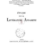 Etude sur la littérature annamite : considérations générales (Volume I)