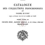 Catalogue des collections Indochinoises