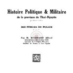 Histoire Politique & Militaire de la province de Thai-Nguyên, ses forces de police