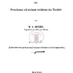 Étude géologique et minière des provinces chinoises voisines du Tonkin