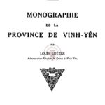 Monographie de la province de Vinh-Yên