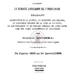 Recueil des circulaires, instructions et avis concernant le service judiciaire de l’Indo-Chine