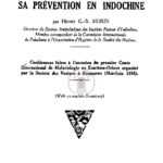 Entretiens sur le paludisme et sa prévention en Indochine