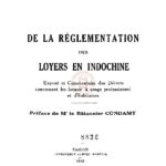 De la réglementation des loyers en Indochine