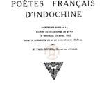 Les poètes français d’Indochine