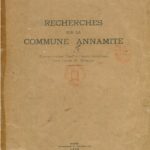 Recherches sur la commune annamite
