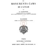 Inventaire descriptif des monuments cams de l’Annam
