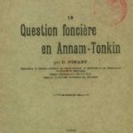 La question foncière en Annam-Tonkin