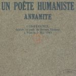 Un poète humaniste annamite (conférence donnée au profit du Secours National à Hué le 3 mai 1943)