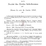 Procès-verbaux de la société des etudes indochinoises