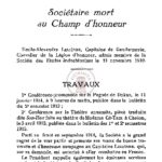 Sociétaire mort au champ d’honneur – emile-alexandre lelièvre