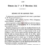 Procès-verbaux des séances du 1er et 2e semestres 1914