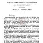 Rapport de la commission chargée d’examiner la proposition de M. Facciolle