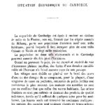 Rapport sur la situation économique du Cambodge