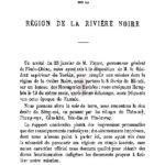 Notes sur la région de la rivière noire
