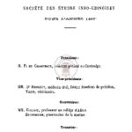 Bureau de la société des etudes indochinoises pour l’année 1887